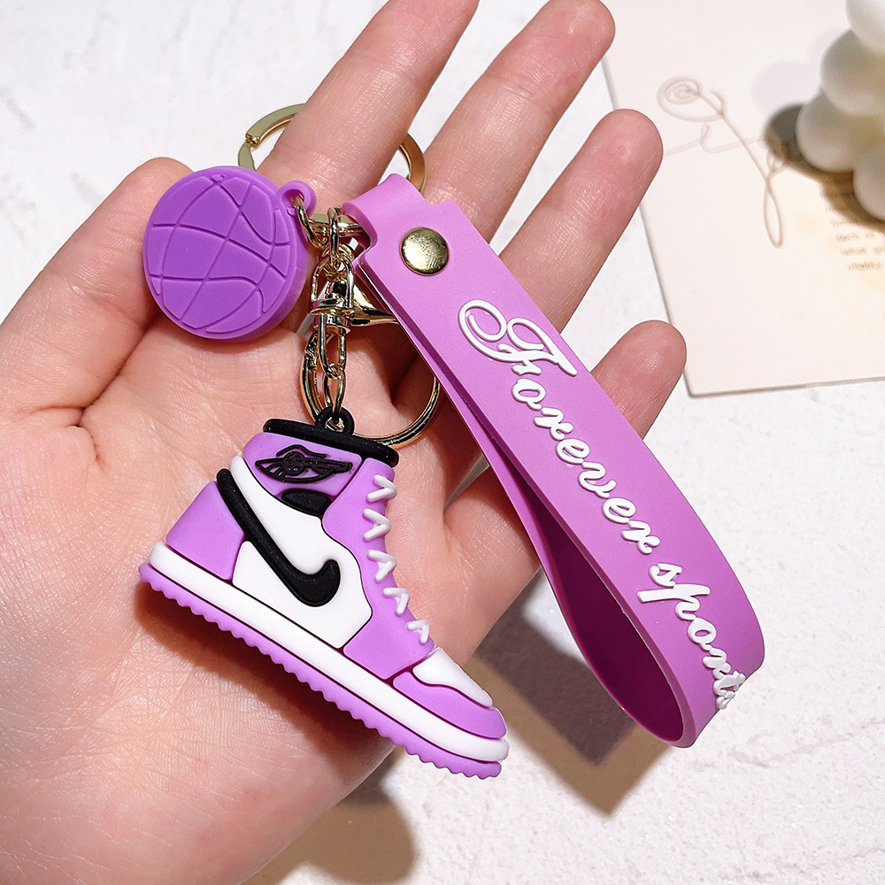 PVC Sports Game Nike AJ Shoe Keychain Keyring Netby