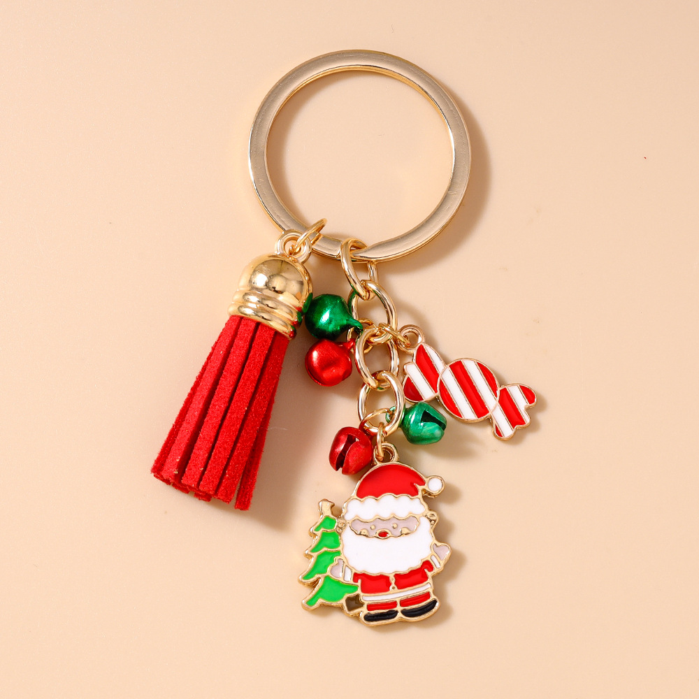 Tassel Festival Christmas Keychain Keyring Netby