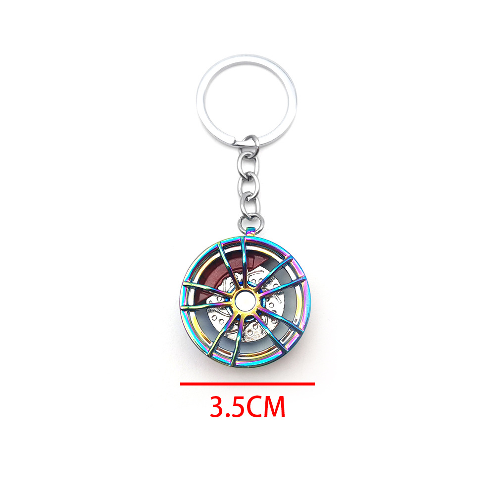 Metal Creative Wheel With Brake Car Keyring Keychain Keyfob Netby