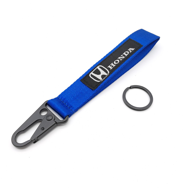 Car Logo Emblem Wrist Strap Keychain Keyring Keyfob for Honda Toyota Nissan Mitsubishi Netby