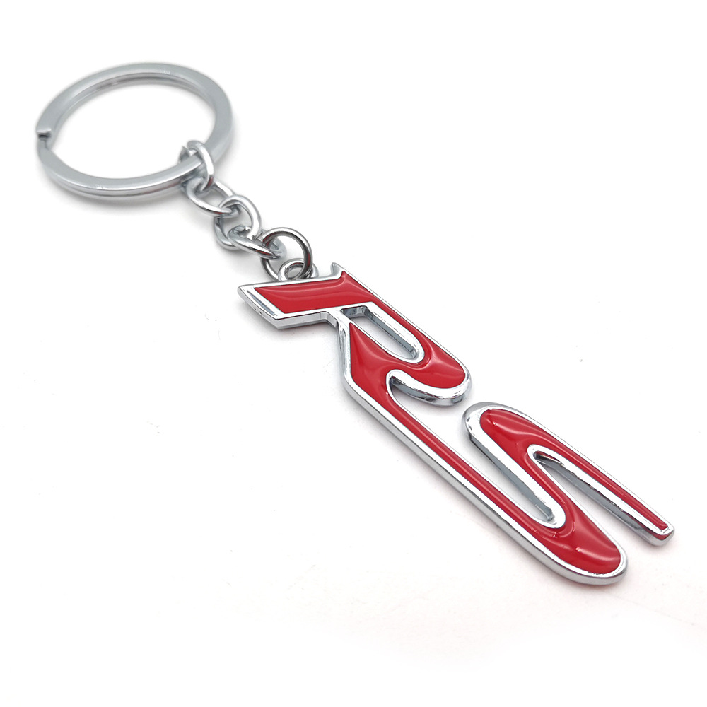 RS Metal Car Keychain Keyring Keyfob for Ford Focus Fiesta Netby