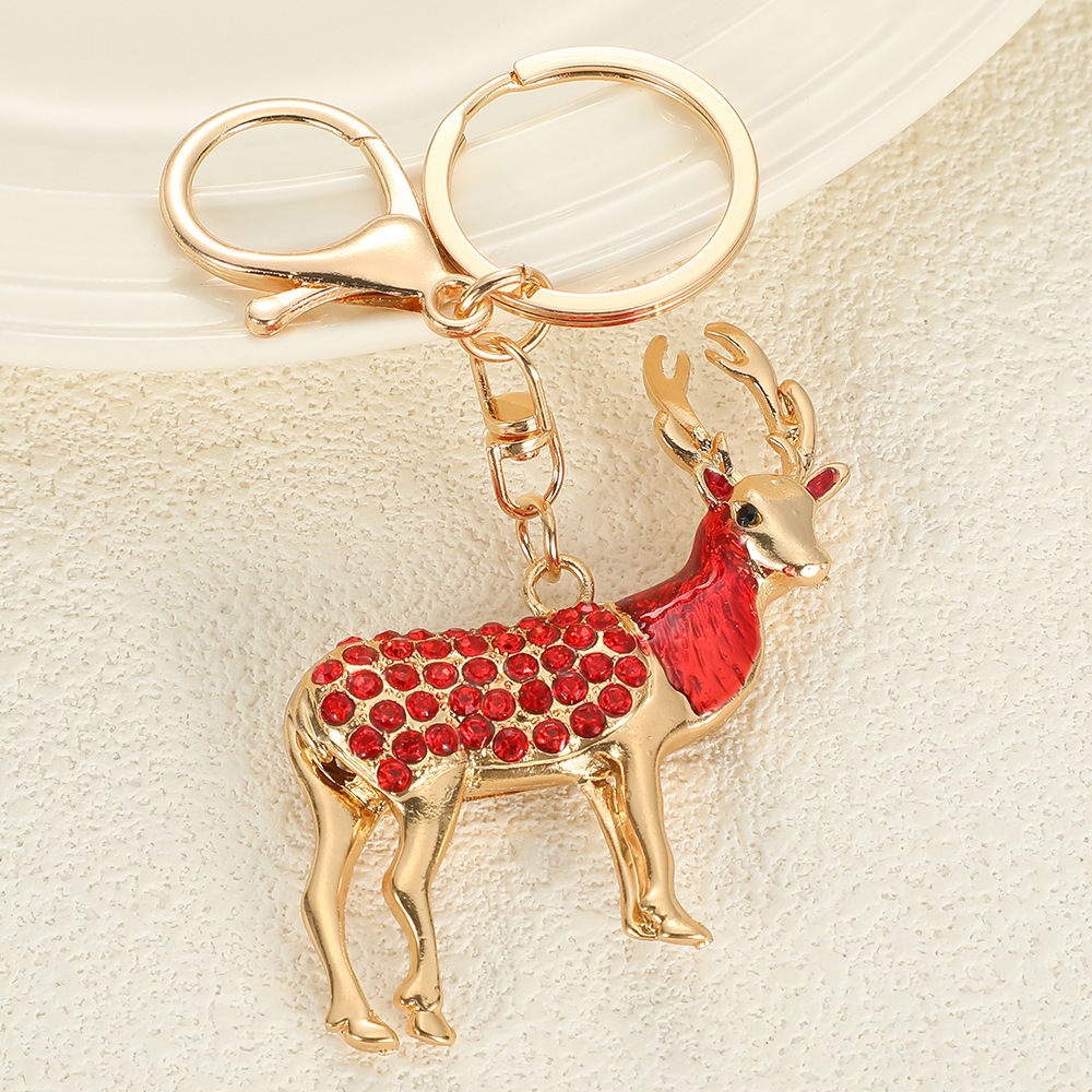 Deer Rhinestone Keychain Keyring Netby