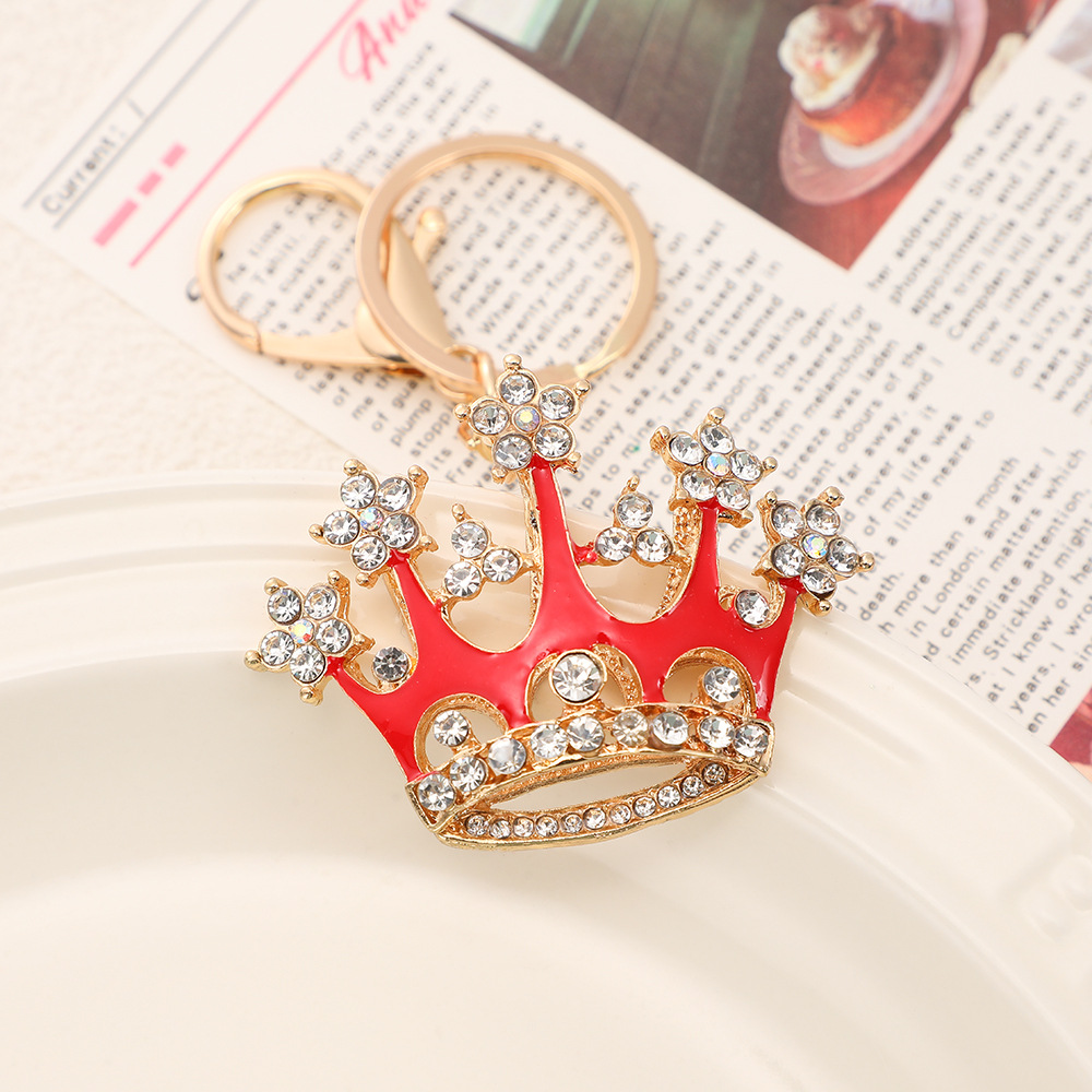 Rhinestone Crown Keychain Keyring Netby