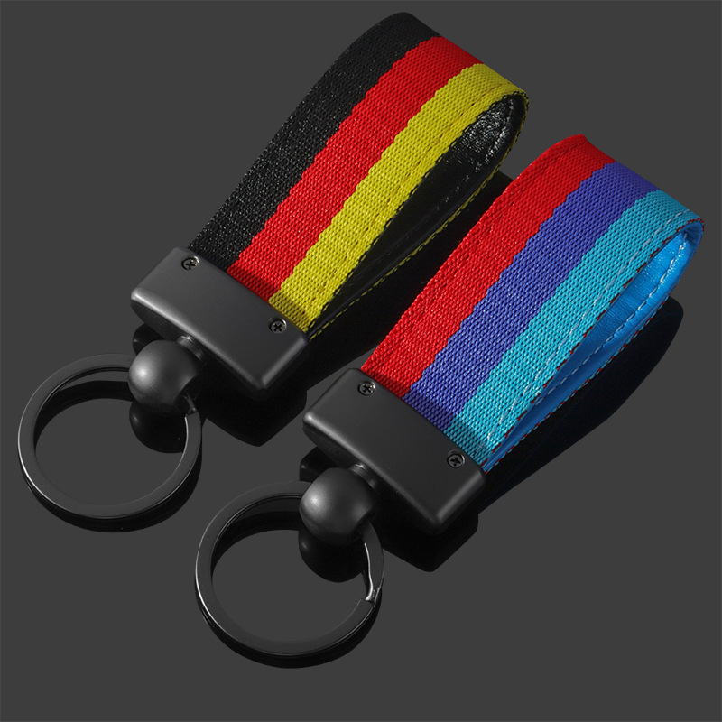 3 Strip Car Keychain Keyring Keyfob for BMW M Benz AMG Netby