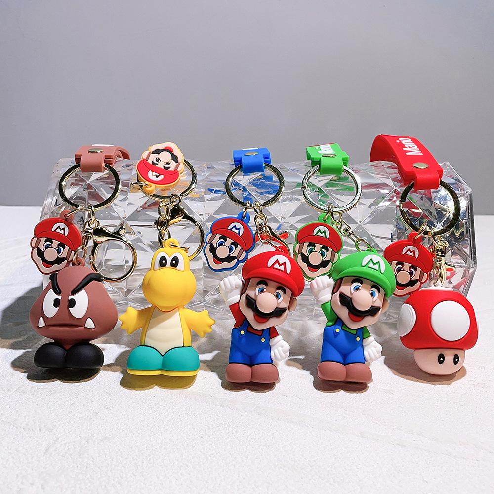 Video Game Super Mario Keychain Keyring Netby
