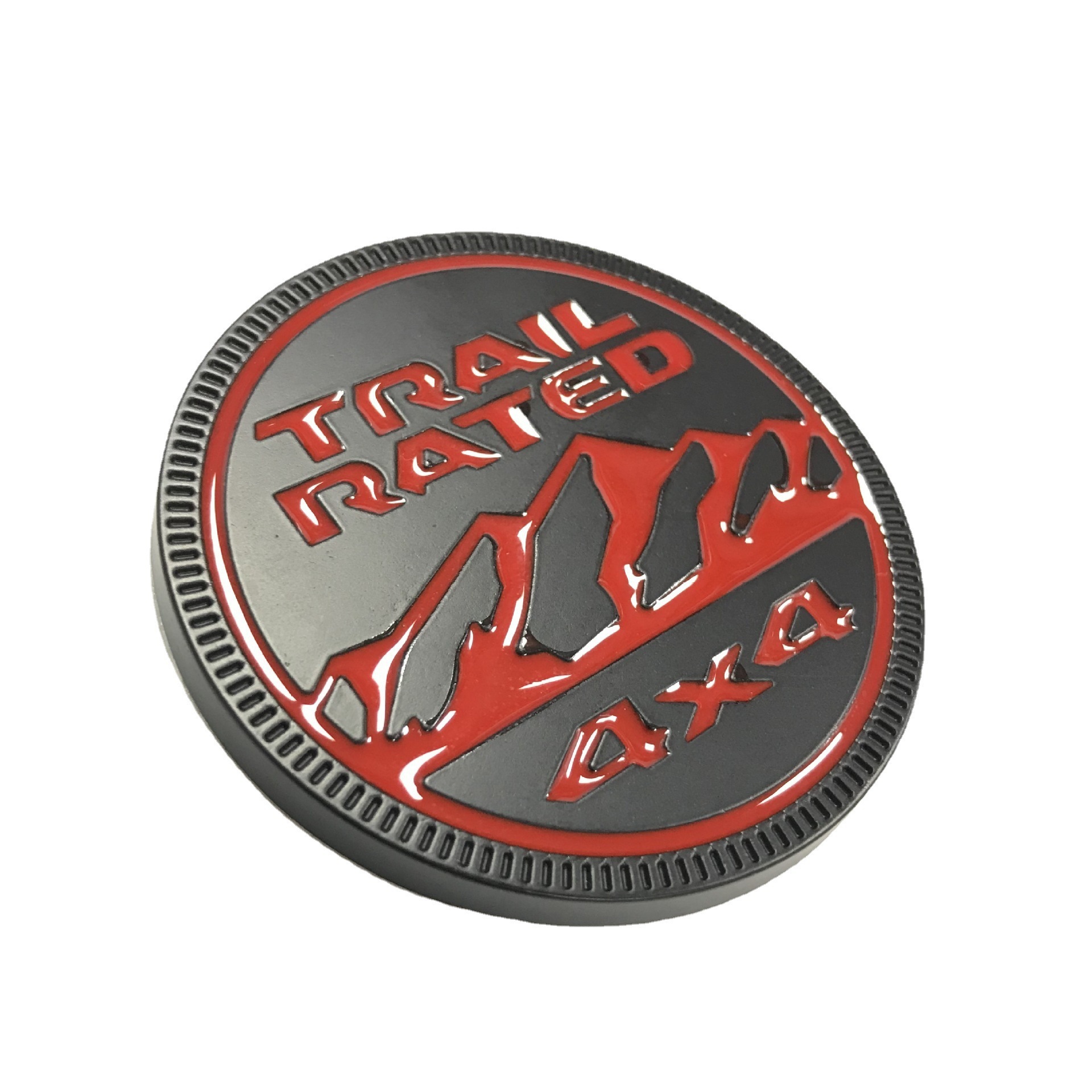 Metal Jeep TRAIL RATED 4X4 Car Emblem Badge Netby