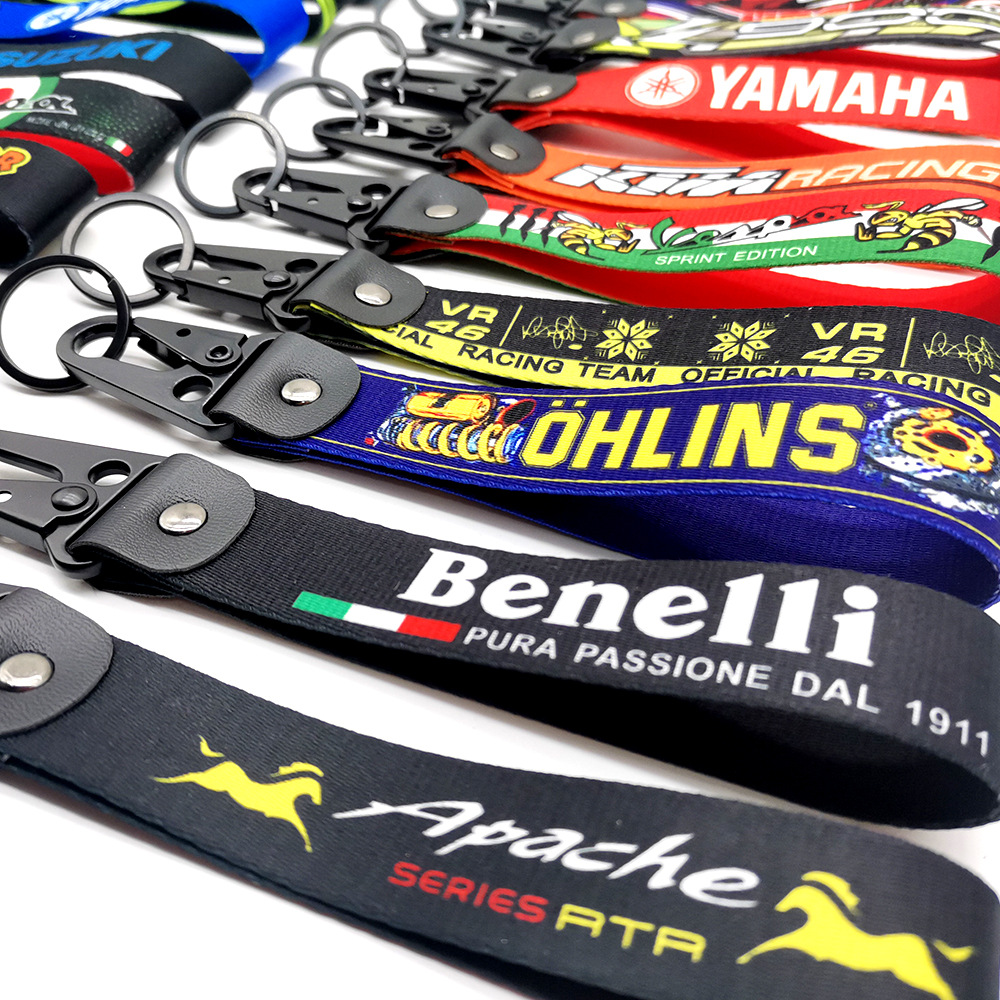 Motorbike Logo Emblem Bagde Eagle Buckle Wrist Strap Keychain Keyring Netby