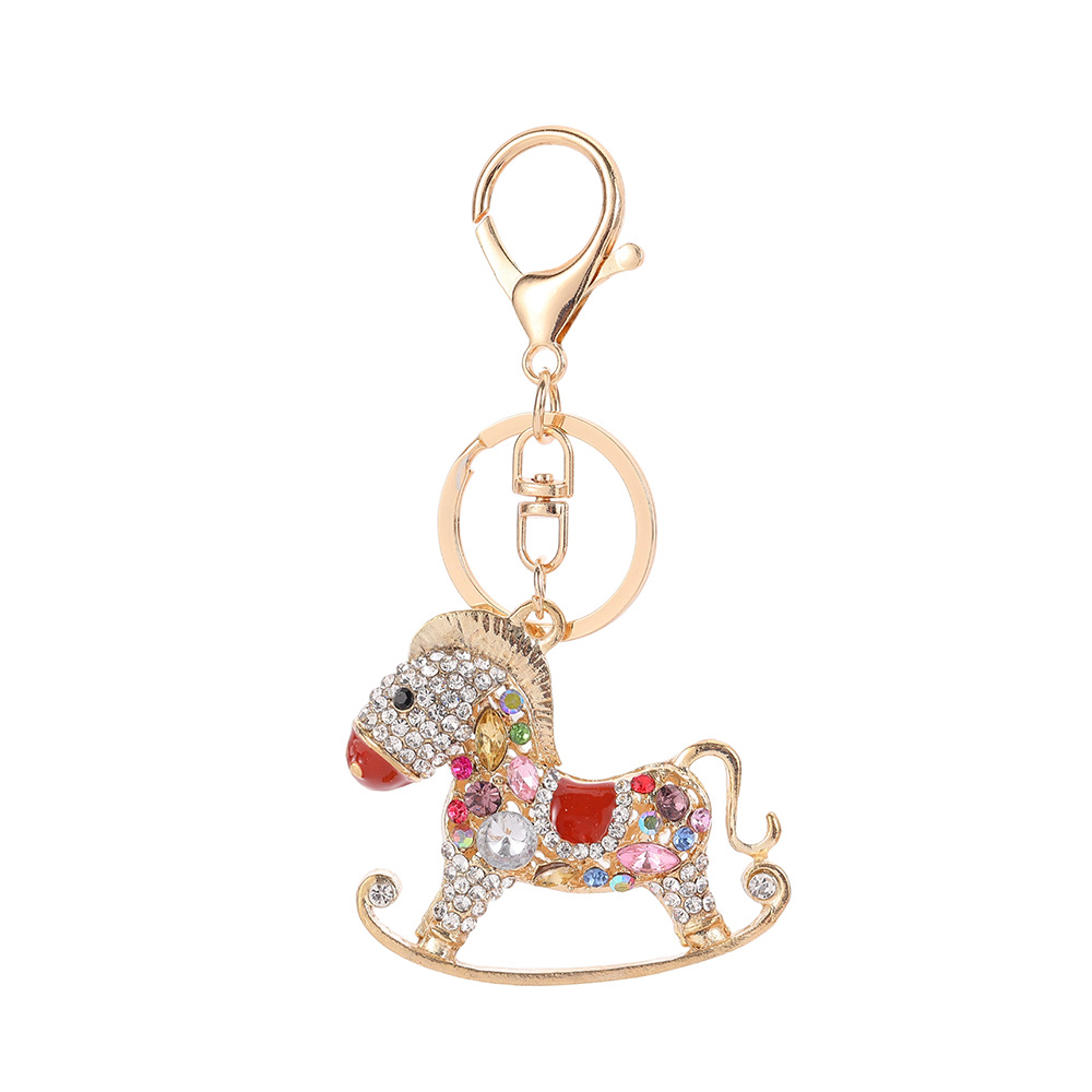 Rhinestone Horse Keychain Keyring Netby