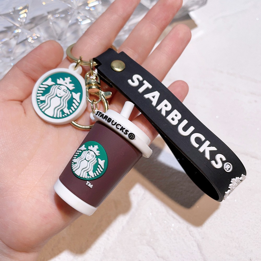 Creative STARBUCKS Bear Coffee Cup Keychain Keyring Netby