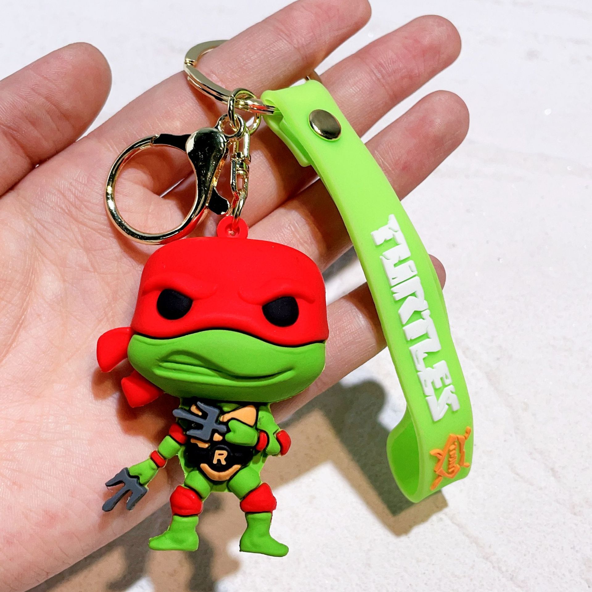 Rubber Animation Teenage Mutant Ninja Turtles Keychain Keyring Netby