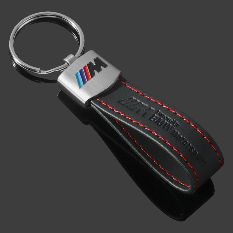 Leather Car Keychain Keyring Keyfob for BMW M Power Motorsport Netby