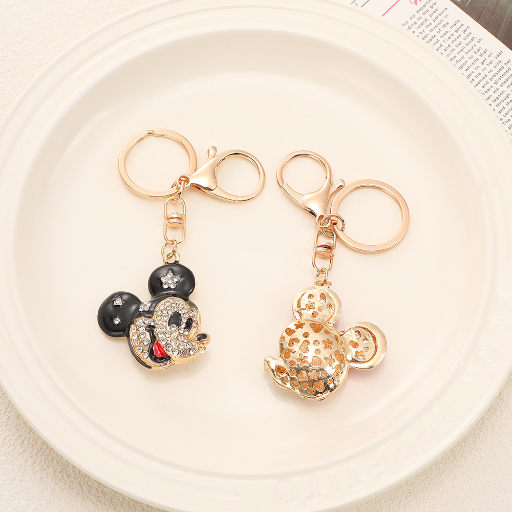 Rhinestone Mickey Mouse Keychain Keyring Netby