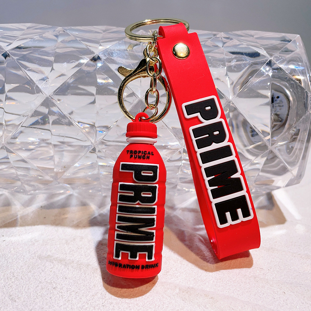 PVC PRIME Energy Drink Bottle Keychain Keyring Outdoor Sports Game Netby