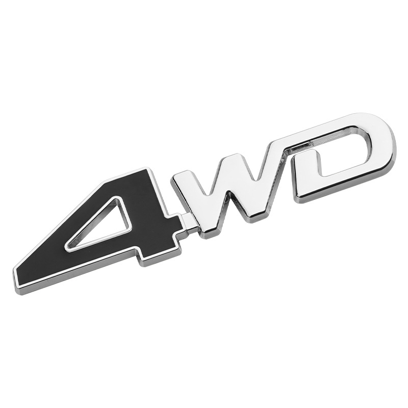 Metal 4X4 4WD Full Time V6 V8 Car Emblem Badge Netby