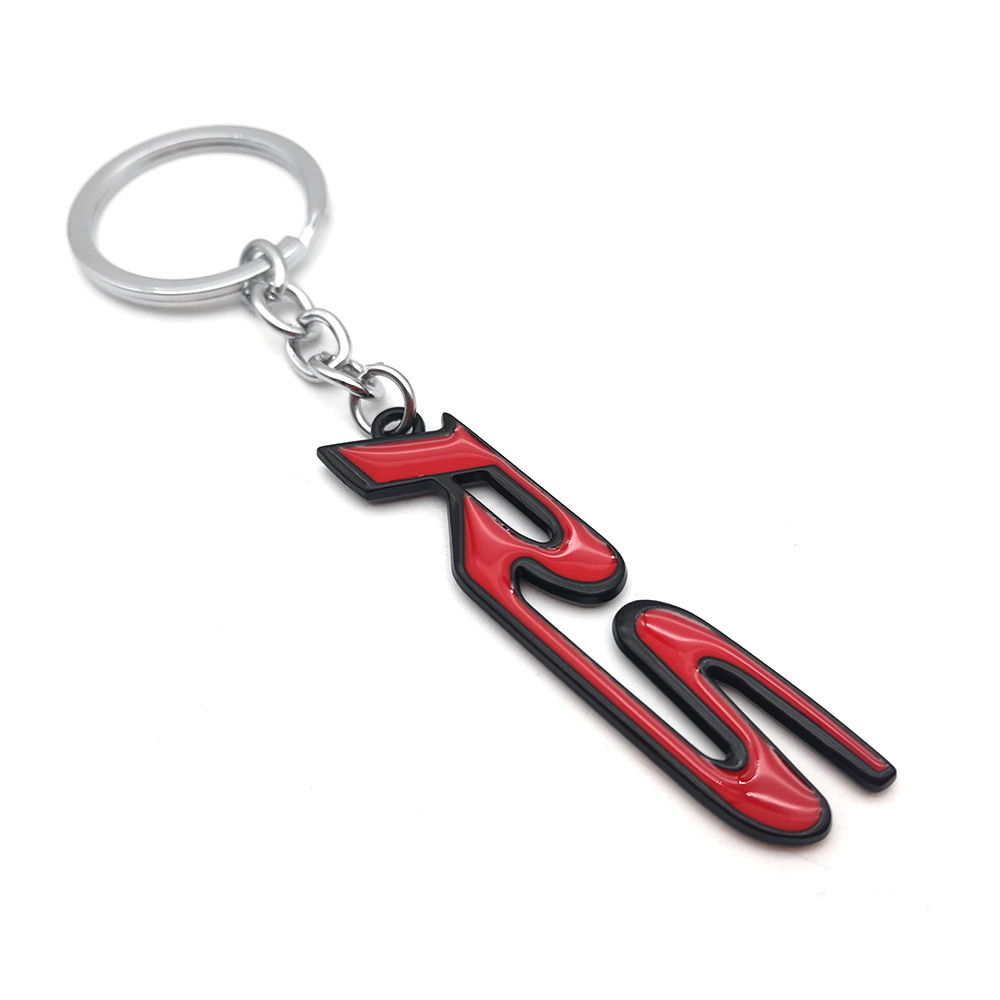 RS Metal Car Keychain Keyring Keyfob for Ford Focus Fiesta Netby