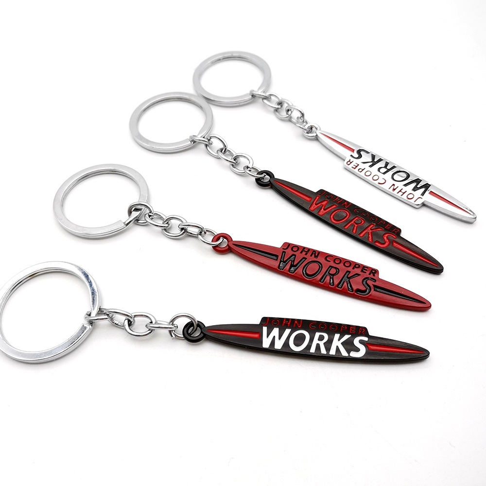 Metal JOHN MINI COOPER WORKS Car Keychain Keyring Keyfob Netby