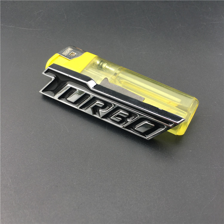 Metal TURBO Car Sticker Netby