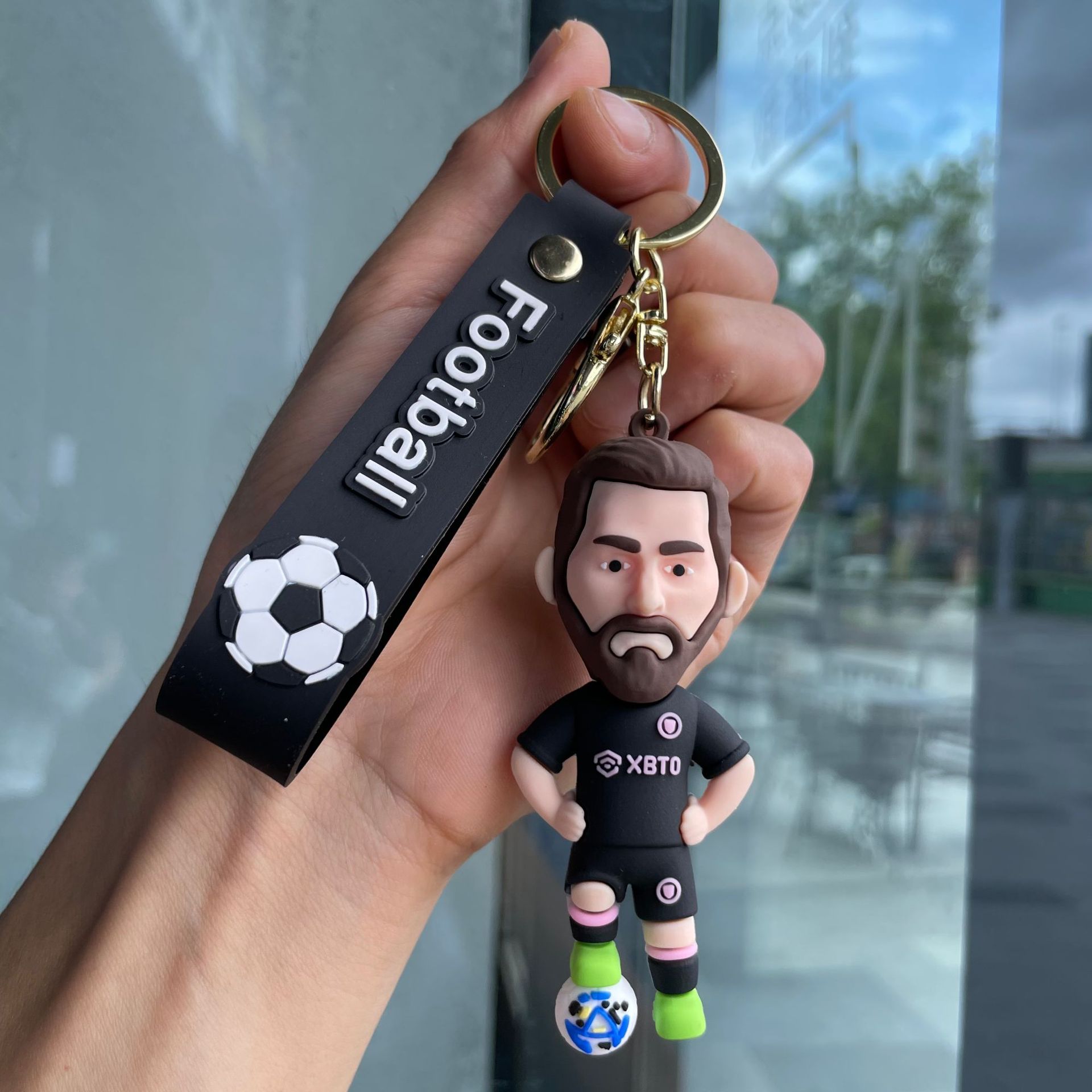 Silicon Sports Game Football Soccer Star Jerseys Keychain Keyring Netby