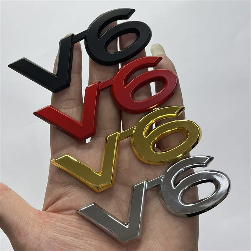 Metal V6 Car Emblem Badge for Toyota Prado Land Cruiser Netby