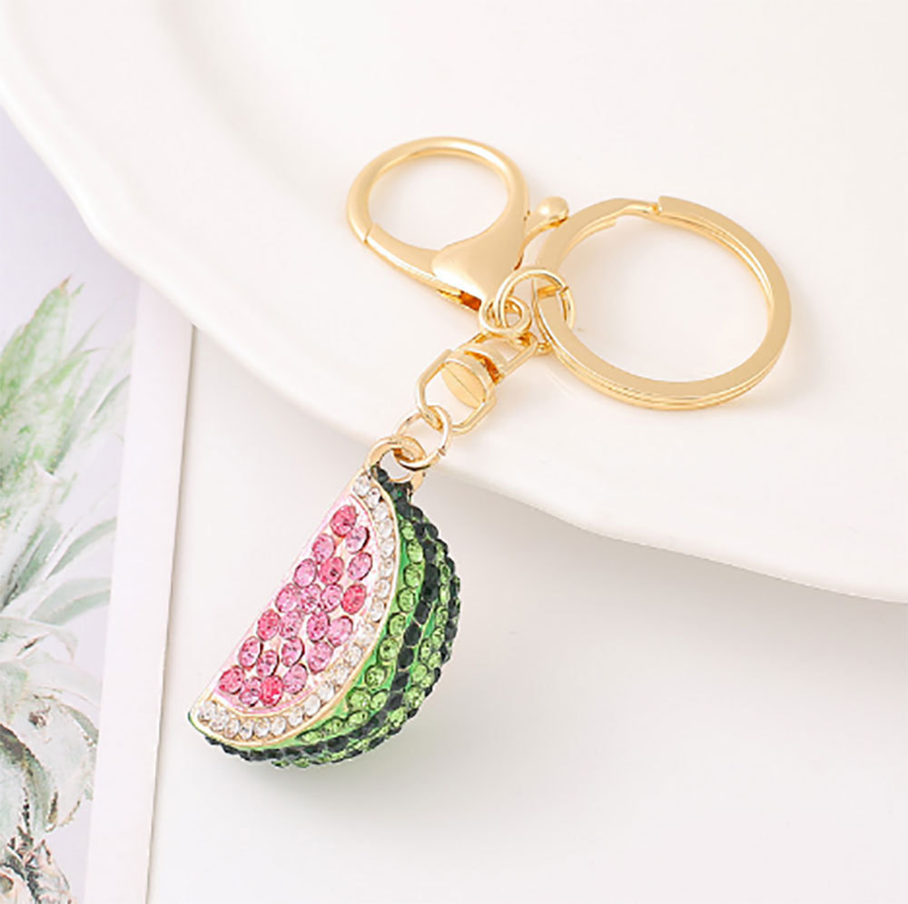 Rhinestone Watermelon Keychain Keyring Netby