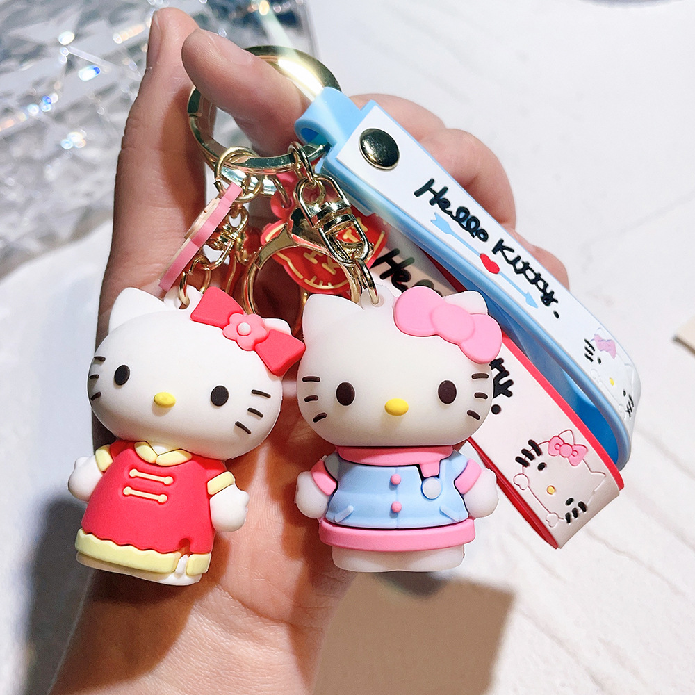 PVC Animation Hello Kitty Keychain Keyring Netby