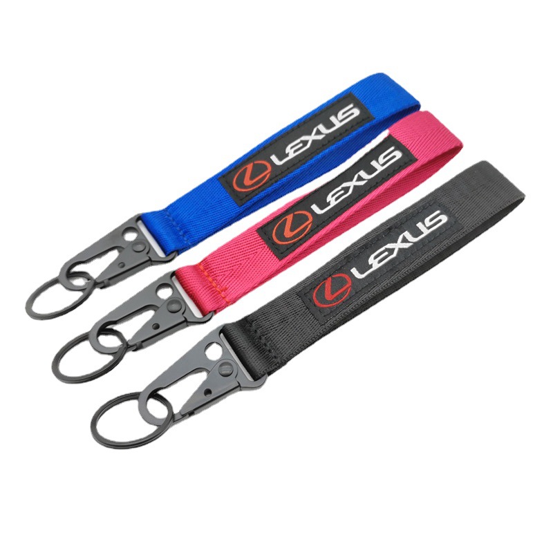 Car Logo Emblem Wrist Strap Keychain Keyring Keyfob for Honda Toyota Nissan Mitsubishi Netby