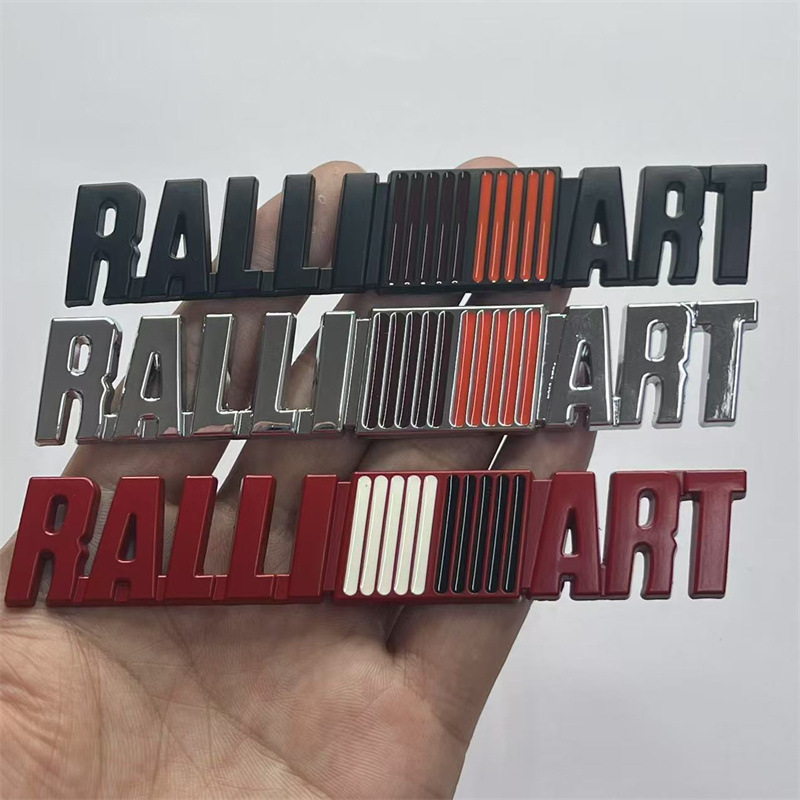 Metal Mitsubishi RALLIART Car Emblem Badge Netby
