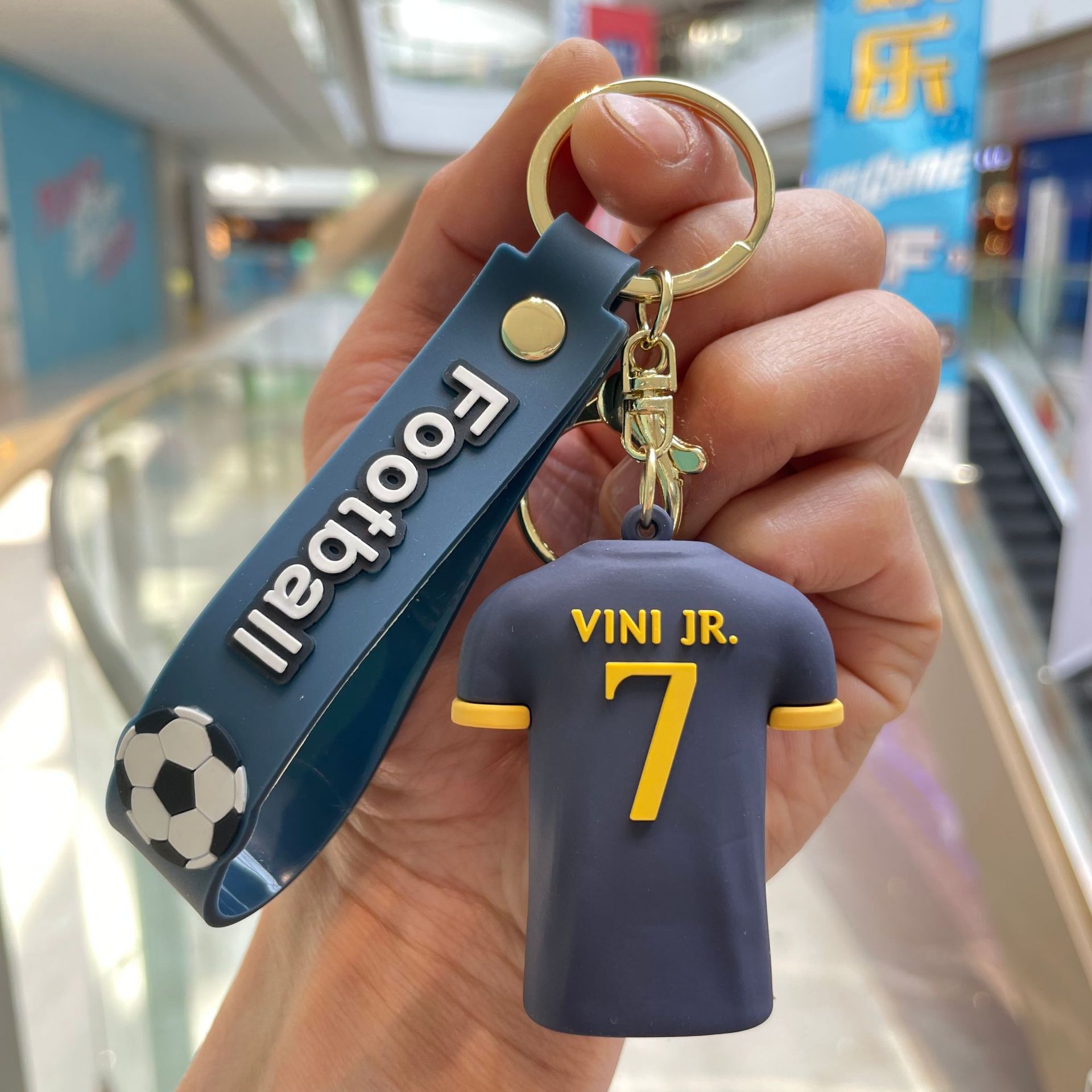 Silicon Sports Game Football Soccer Star Jerseys Keychain Keyring Netby