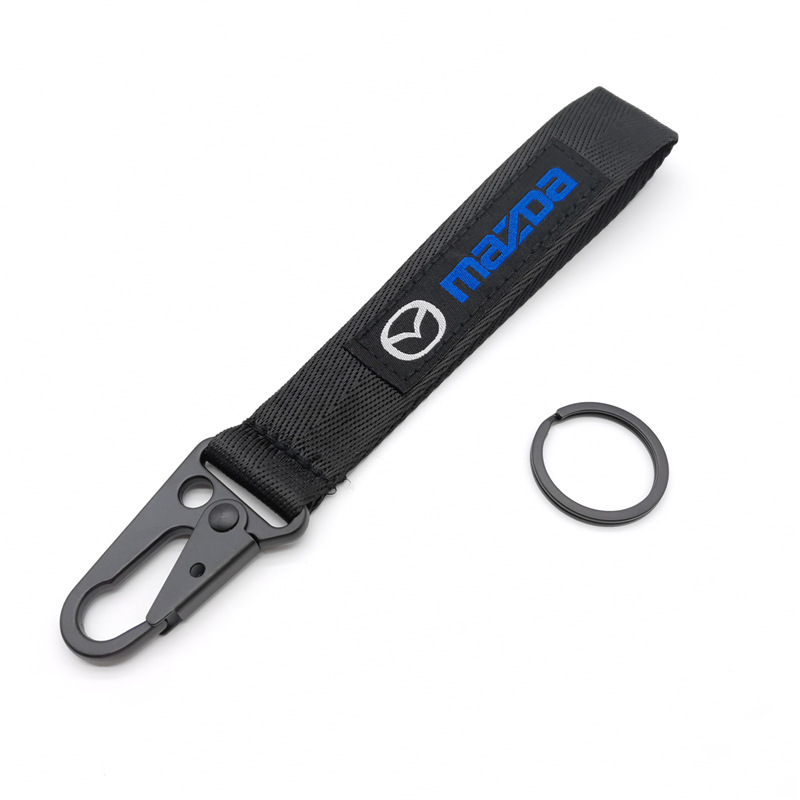 Car Logo Emblem Wrist Strap Keychain Keyring Keyfob for Honda Toyota Nissan Mitsubishi Netby