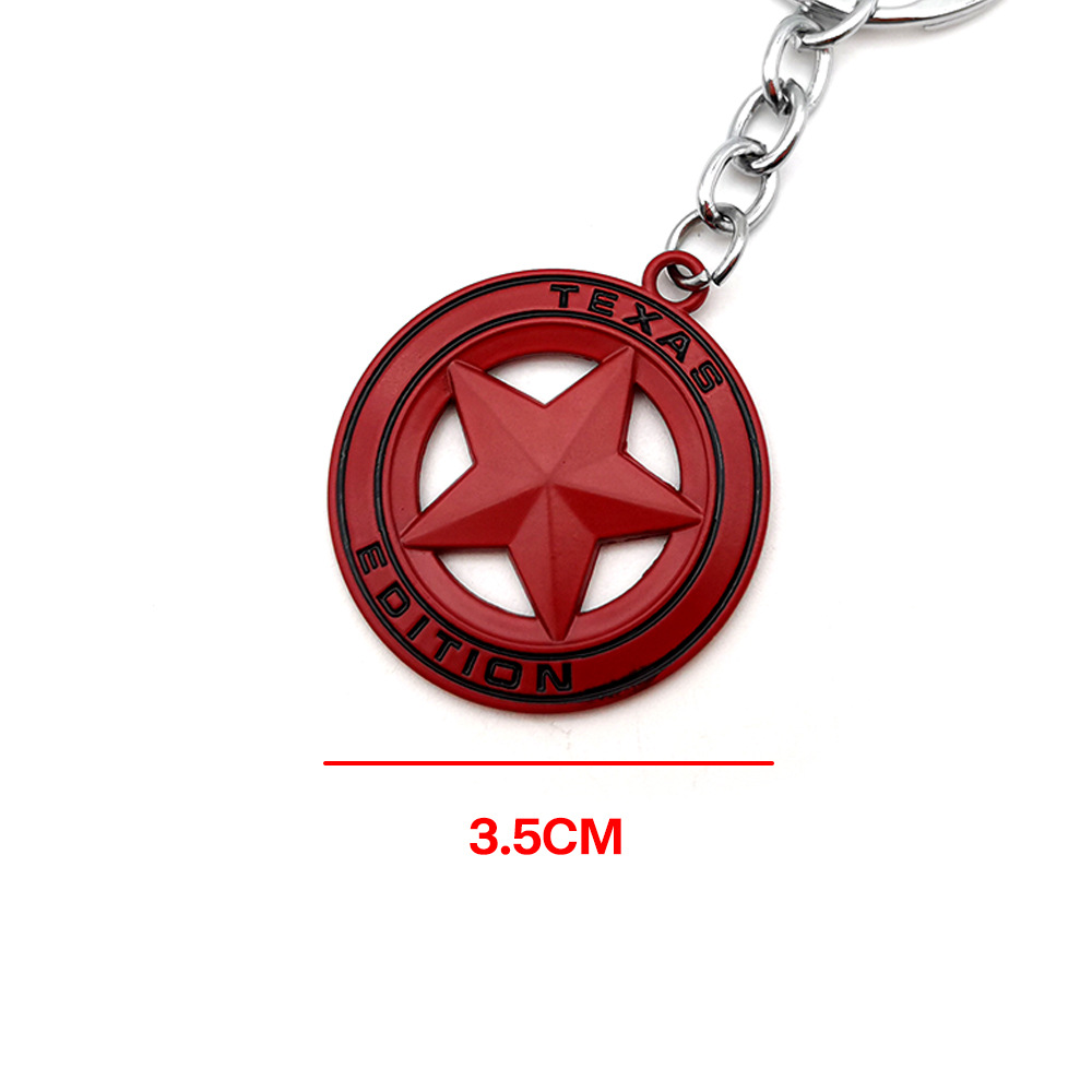 JEEP Pentagram TEXAS EDITION Car Keyring Keychain Keyfob Netby