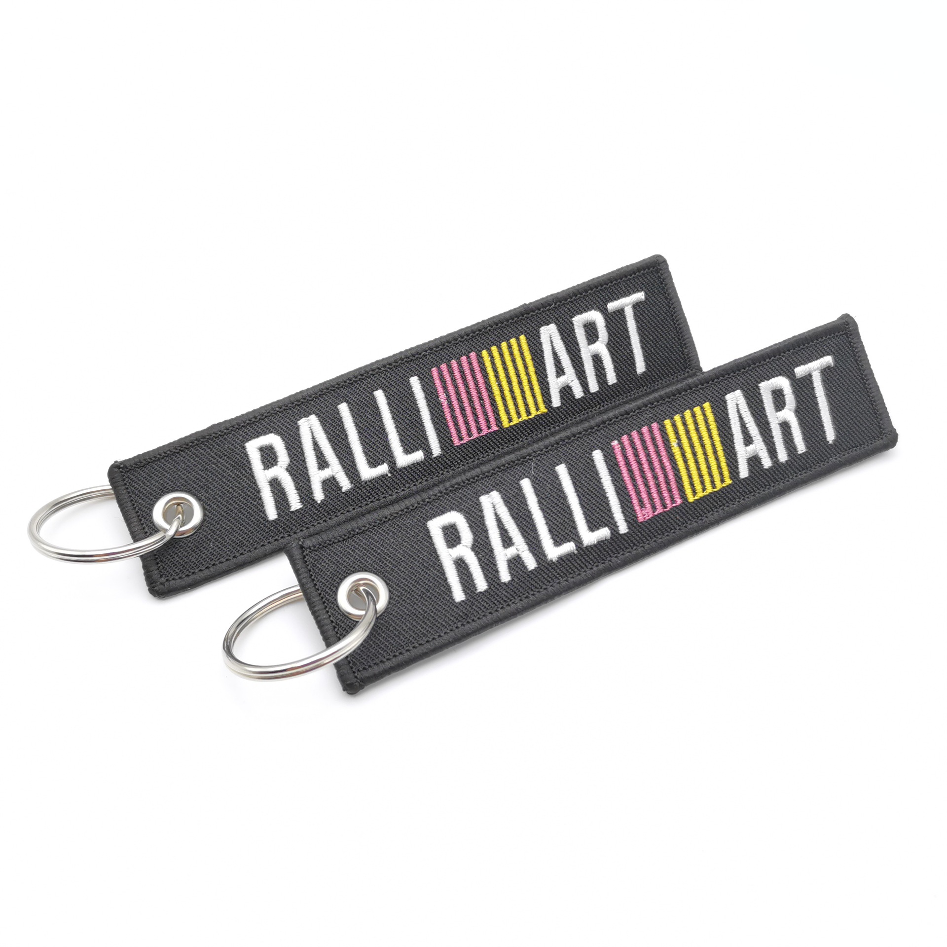 Car logo modified brand textile embroidery cloth key chain hanging TRD MUGEN