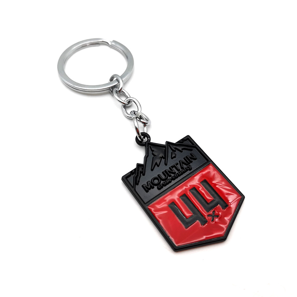 Metal Jeep 4x4 Moutain Cross Country Shield Car Keychain Keyring Keyfob Netby