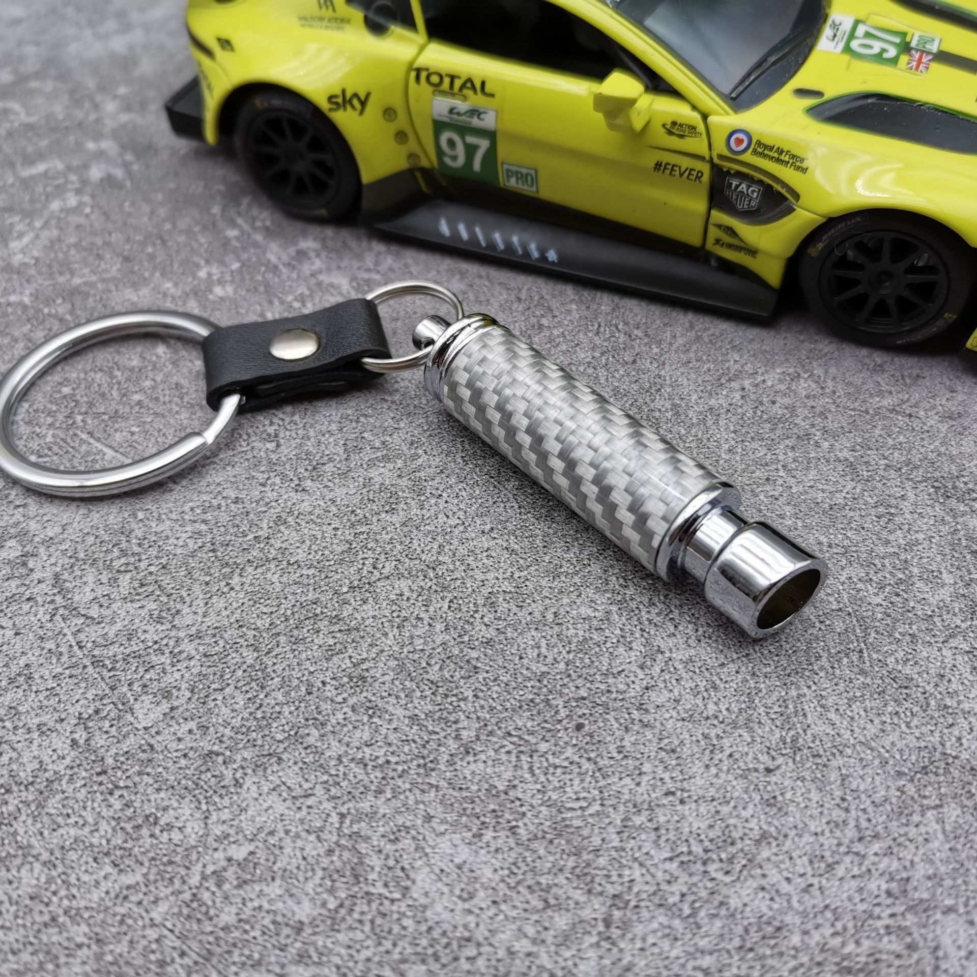 Creative Car Exhaust Pipe Keychain Keyring Keyfob Netby