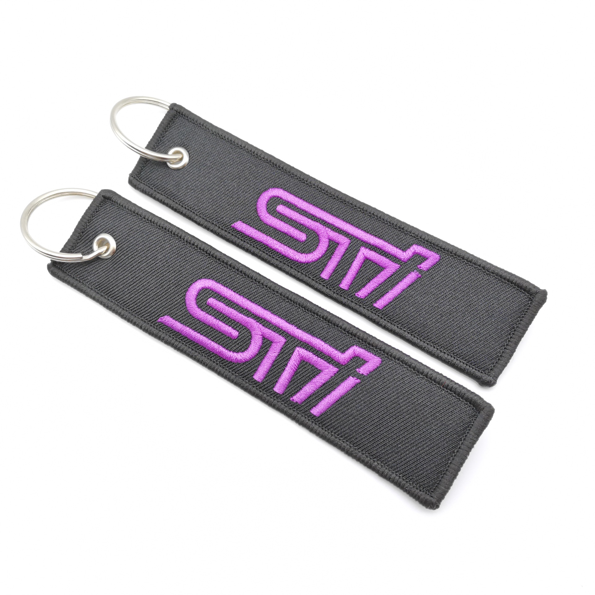 Car logo modified brand textile embroidery cloth key chain hanging TRD MUGEN