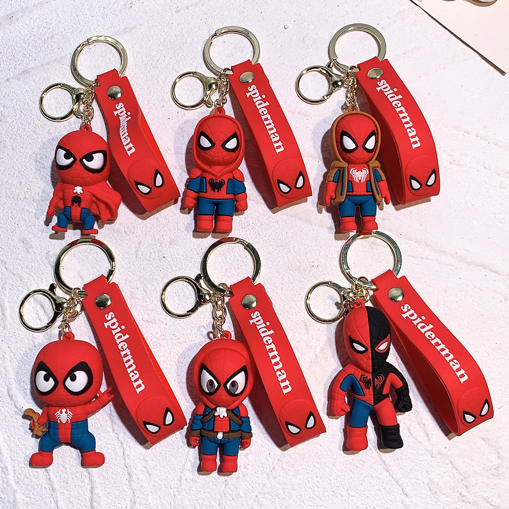 Movie Avengers Spiderman Keychain Keyring Netby