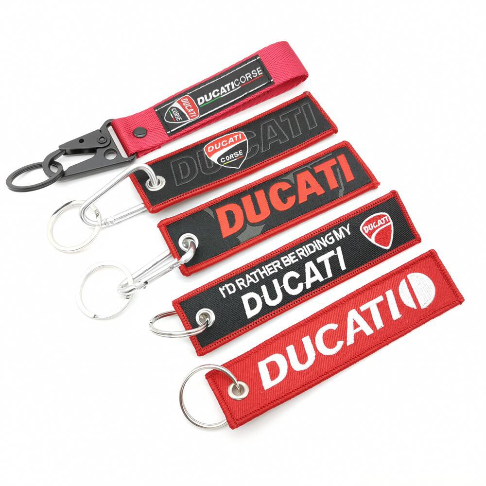 DUCATI Eagle Buckle Motorbike Motorcycle Keyring Keychain Keyfob Wrist Strap Netby