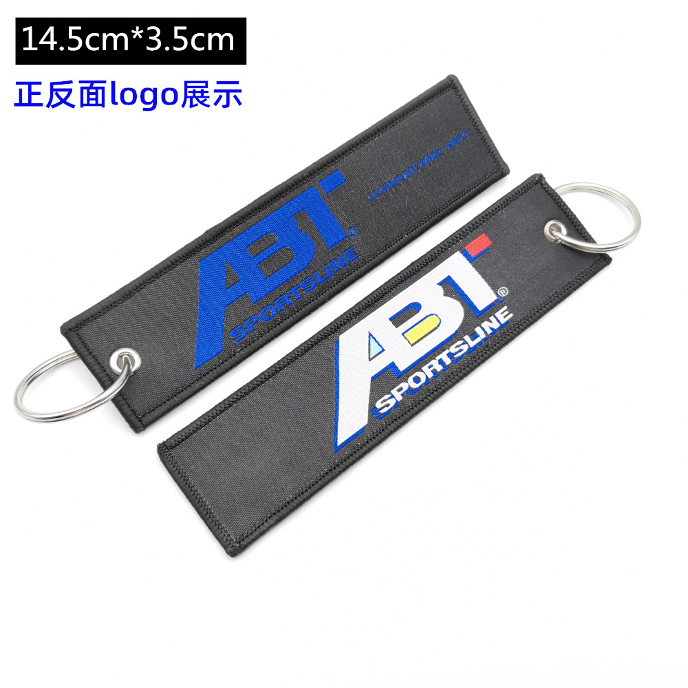 Metal Motorbike Car Logo Cloth Kering Keychain Keyfob for JDM GTI NISMO RALLIART TYPE R HKS TRD NOS Netby
