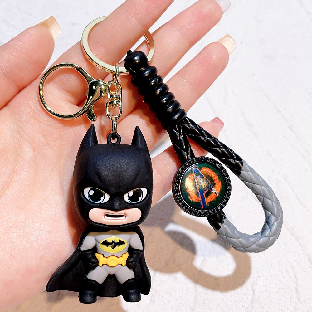 Movie Marvel Avengers Keychain Keyring Netby Captain America Thor Ironman Spiderman Deadpool Batman
