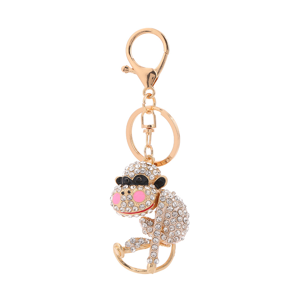 Monkey Rhinestone Keychain Keyring Netby