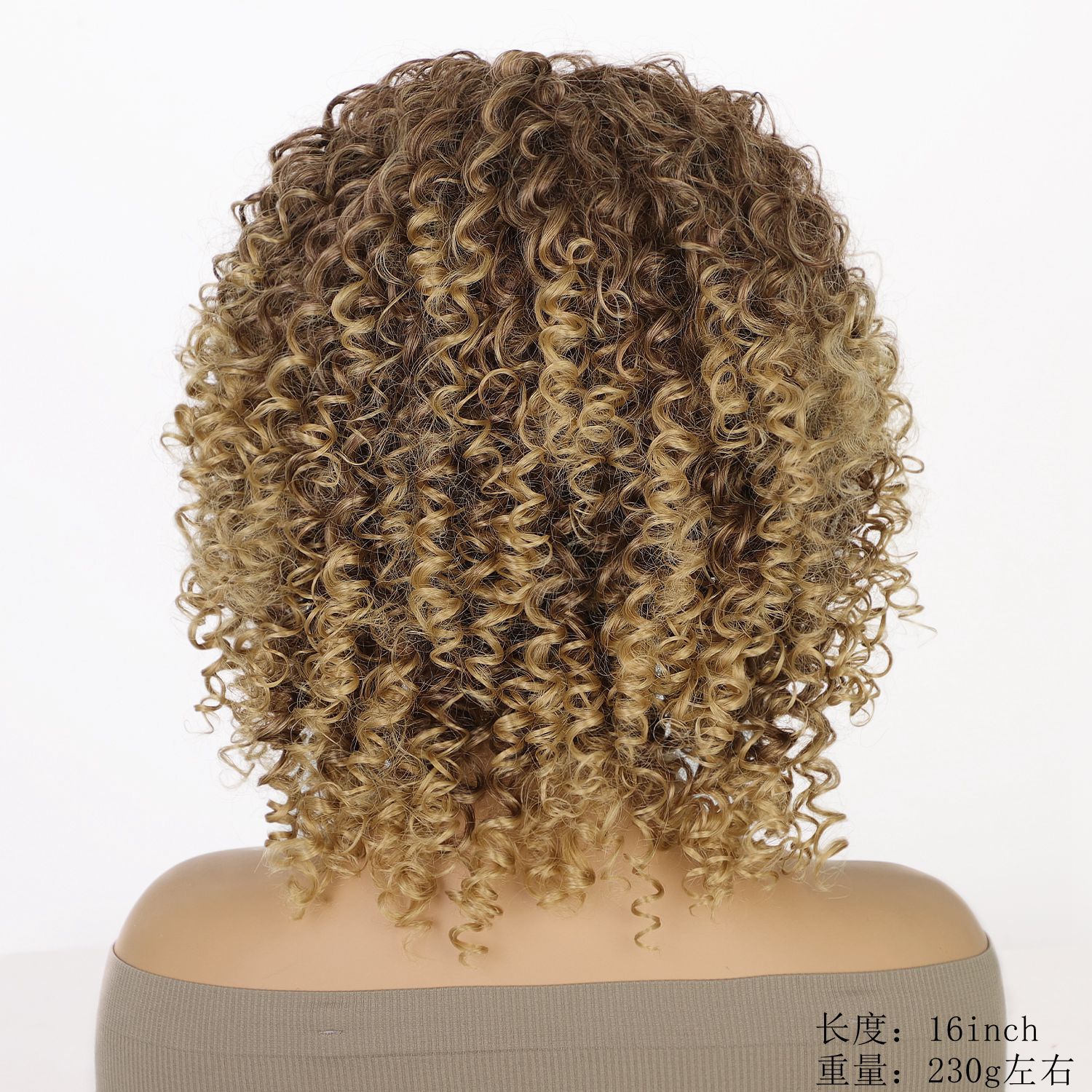 Synthetic Fiber High Temperature African Curly Afro Wig for Women Netby