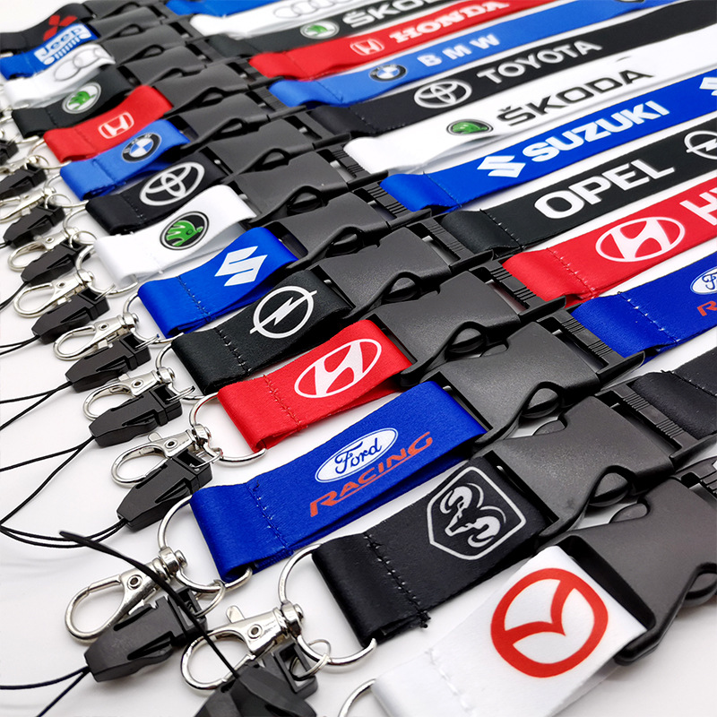 Car Logo Lanyard for BMW TOYOTA VOLKSWAGEN CHEVROLET NISSAN HONDA SKODA OPEL PORSCHE FORD HYUNDAI Netby