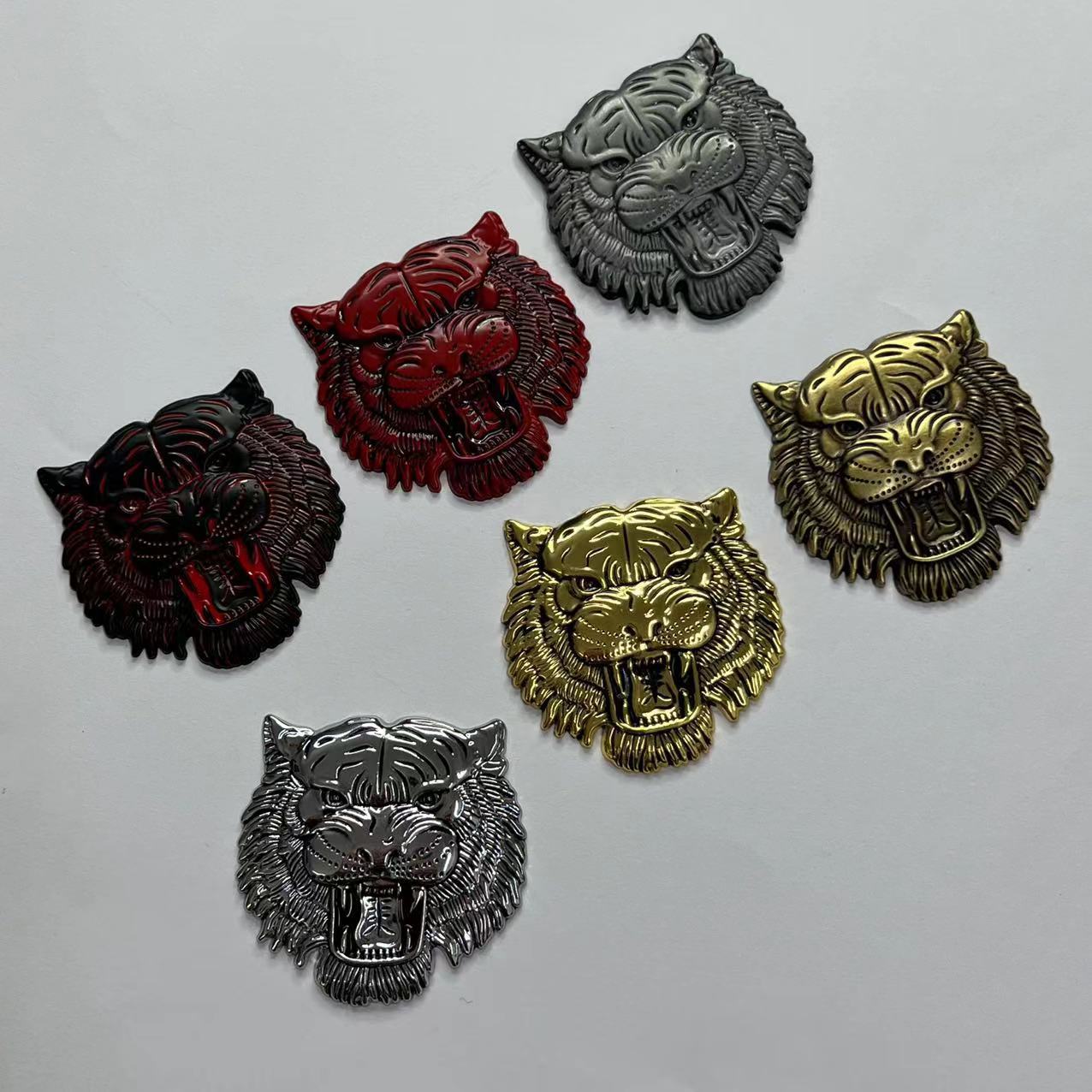 Metal Tiger Head Car Sticker Netby