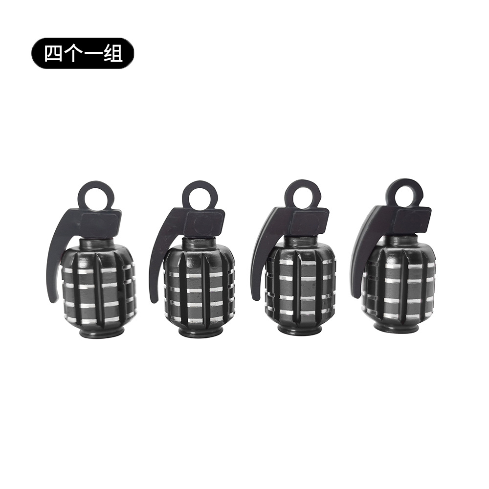 Metal Grenade Car Wheel Anti Dust Tire Valve Cap Netby
