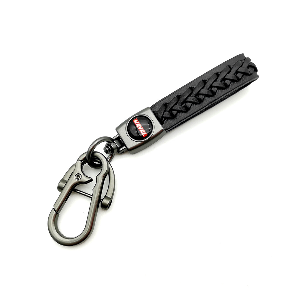 Knitting Leather Car Logo Emblem Kering Keychain Keyfob for Audi Benz BMW VW Chevrolet Toyota Volvo Netby