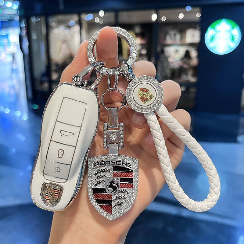 Silicon Car Key Case for Porsche Cayenne Macan Panamera 718 911 Netby