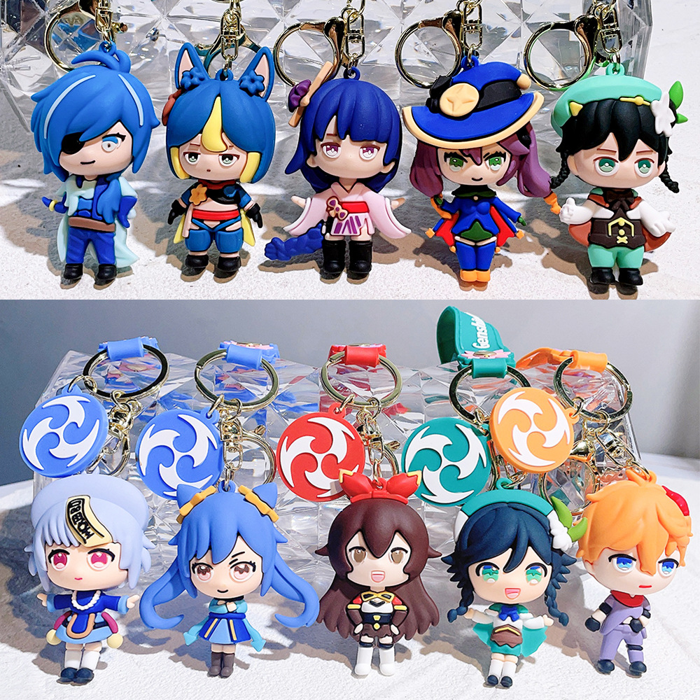 PVC Video Game GENSHIN IMPACT Keychain Keyring Netby