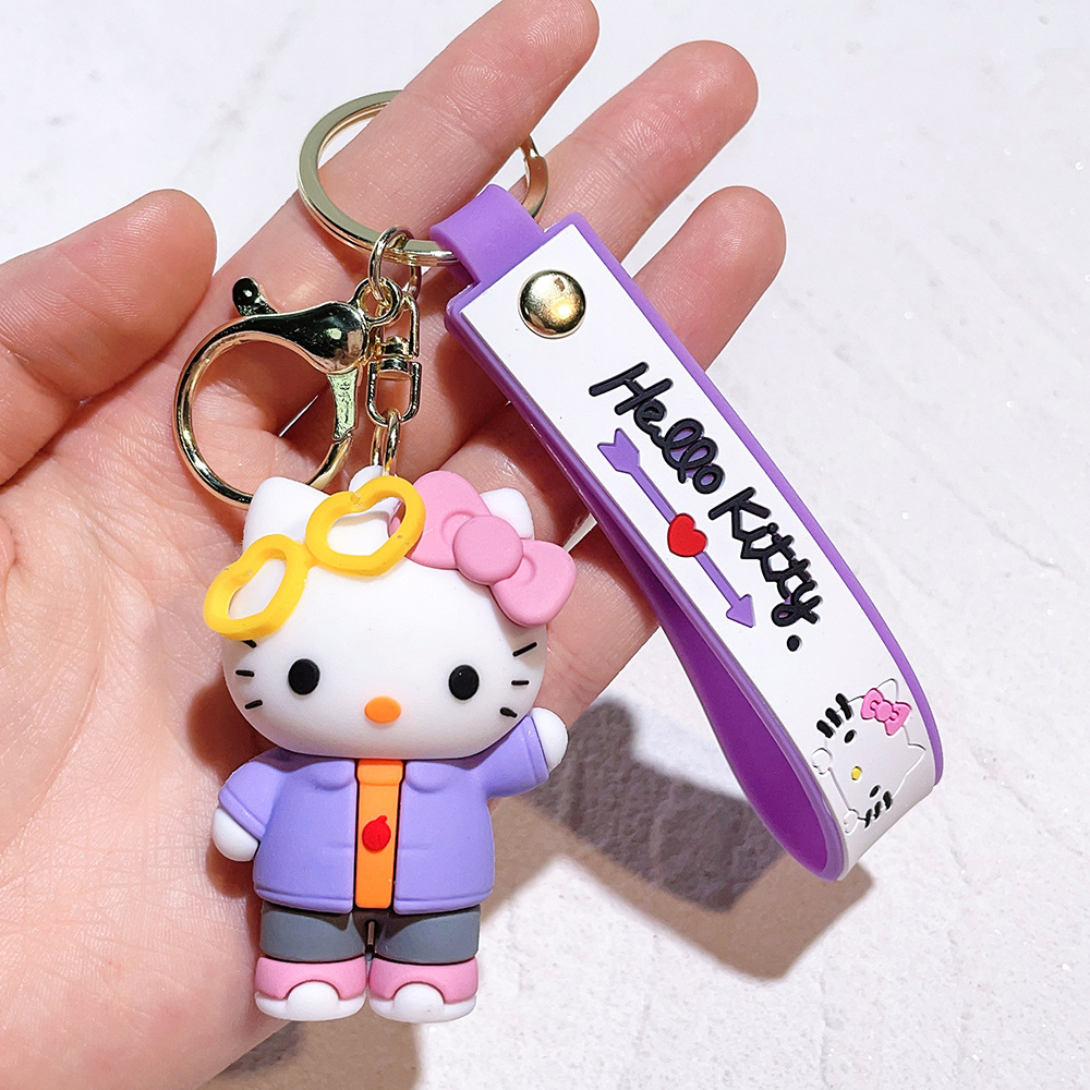 PVC Animation Hello Kitty Keychain Keyring Netby