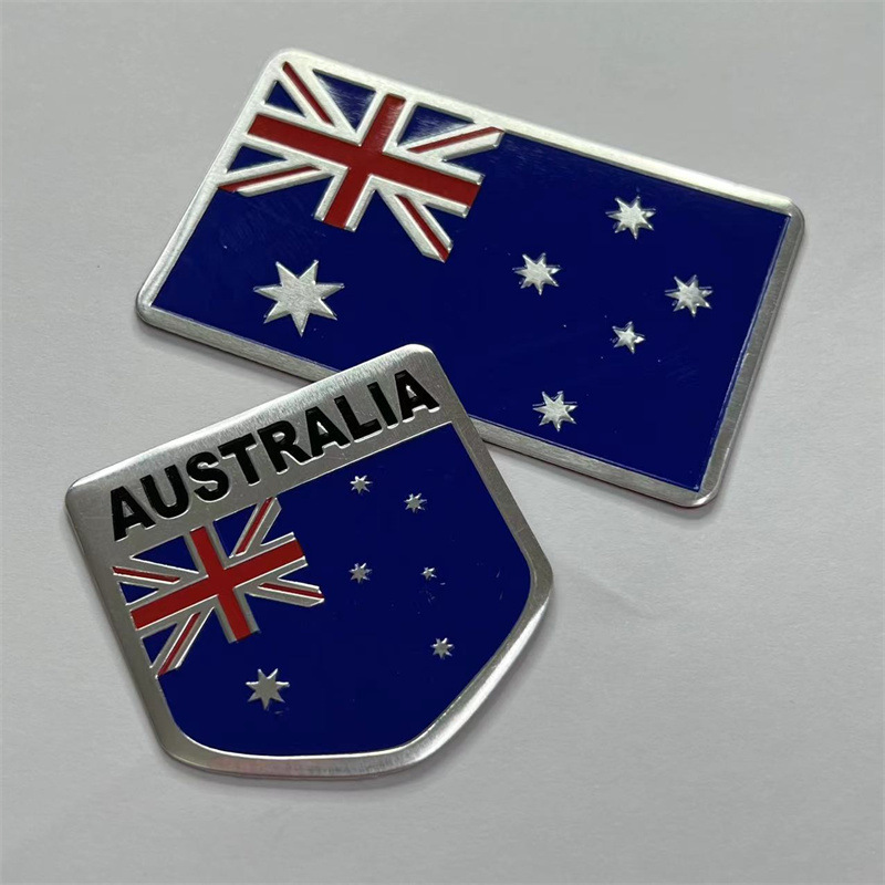 Alloy Astralian National Flag Car Sticker