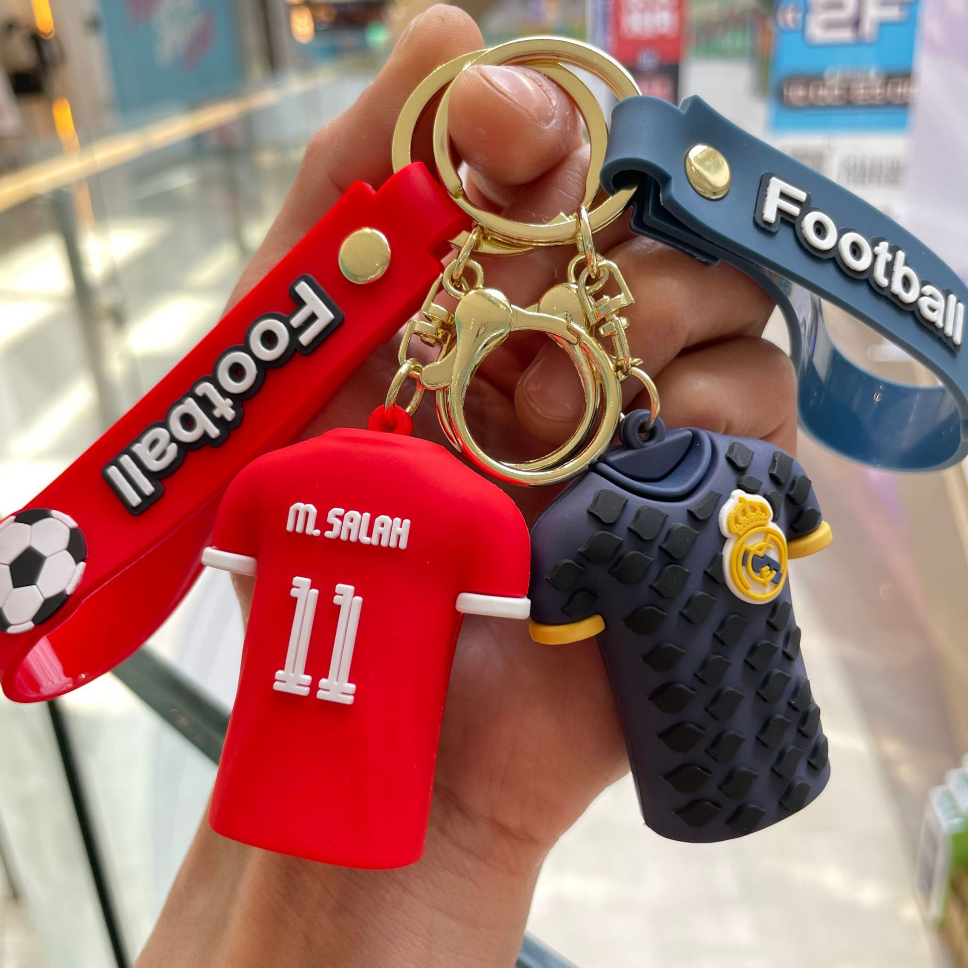 Silicon Sports Game Football Soccer Star Jerseys Keychain Keyring Netby