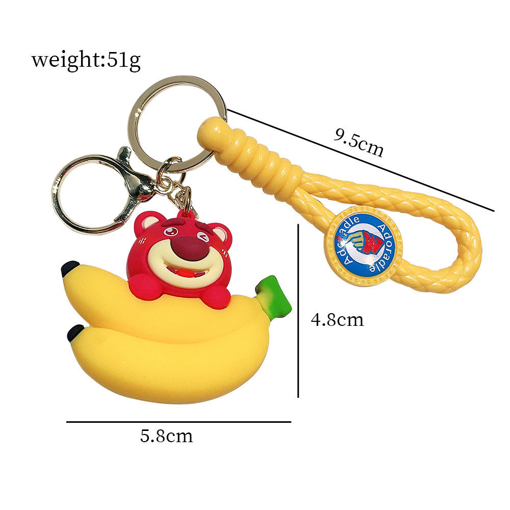 Animation Strawberry Bear Keychain Keyring Netby